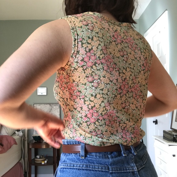 Vintage floral tank top - Picture 3 of 8